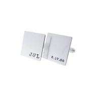 Picture of Sterling Silver Square Cuff Links 