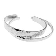 Picture of Sterling Silver His and Hers Cuff Bracelet Set