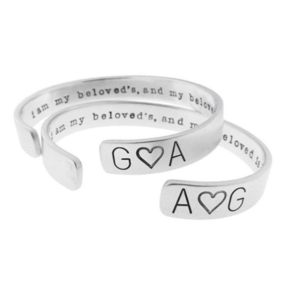Picture of Sterling Silver Wide Cuff Bracelet Set
