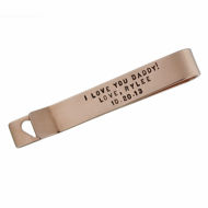 Picture of 14K Gold Tie Clip with Cut Out