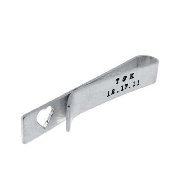Picture of Sterling Silver Tie Clip with Cut Out