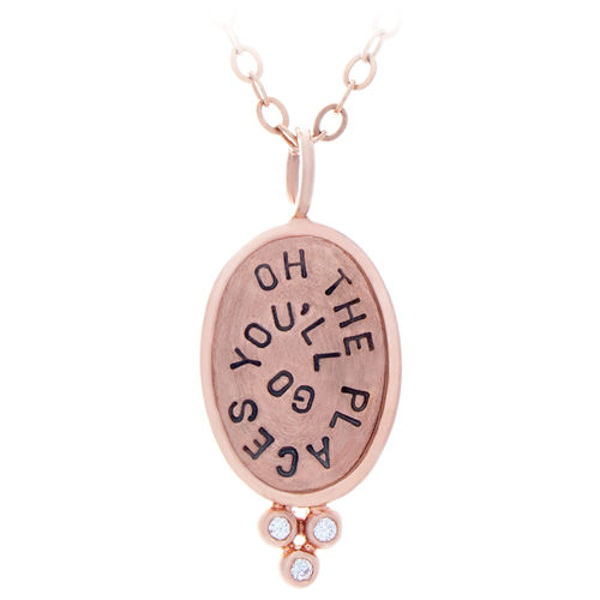 Picture of 14k Gold Oh The Places You'll Go Charm