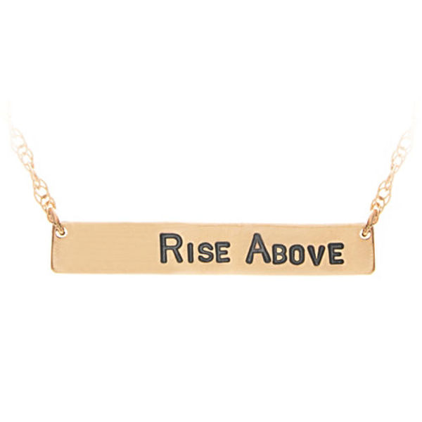 Picture of 14k Gold Rise Above Nameplate Charm