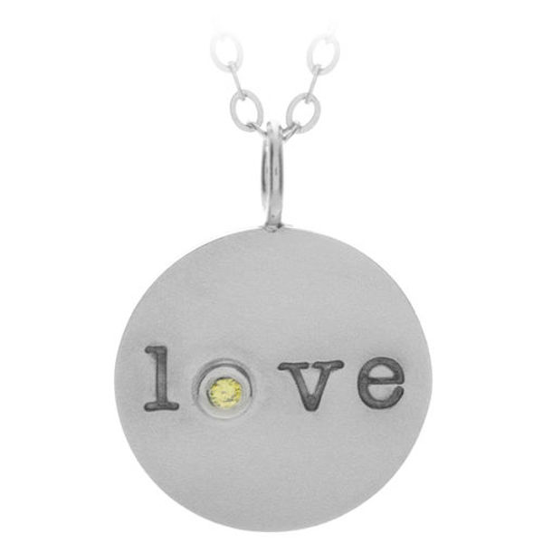 Picture of 14K White Gold Round Charm 