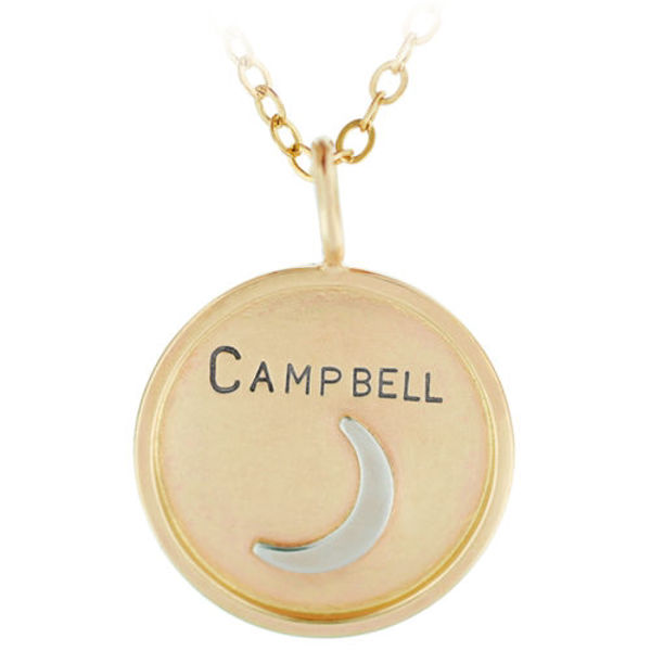 Picture of 14K Gold Name Charm with 14K Soldered Element