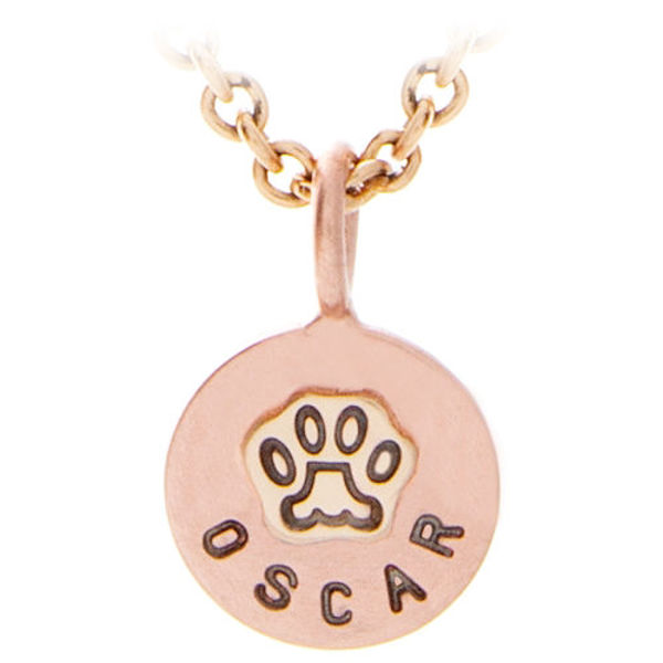 Picture of Gold Paw Charm Necklace