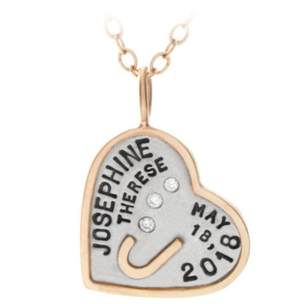 Picture of Baby Name Heart Necklace