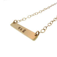 Picture of Gold Flat Bar Neklace