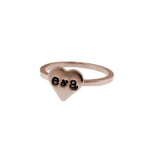 Picture of 14K Rose Gold Heart Ring