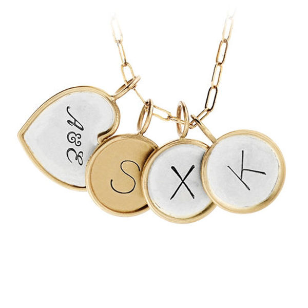 Picture of 14K Gold and Sterling Silver Jumble Necklace