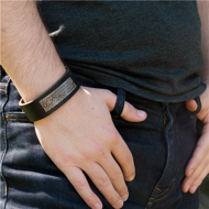 Picture of Leather Cuff Snap Bracelet Top of the Mountain