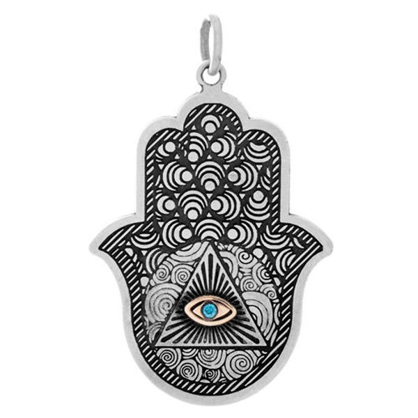 Picture of Hamsa Hand Evil Eye Protection Pendant