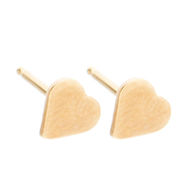 Picture of 14K Gold Heart Studs