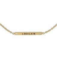 Picture of Gold ID Bracelet with Genuine Diamonds